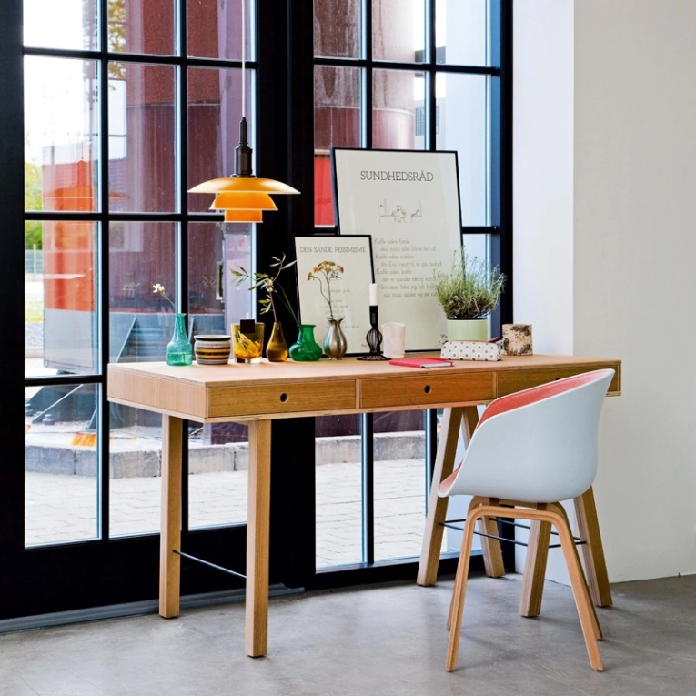 Suspension PH 3 1/2-3 PENDANT Jaune LOUIS POULSEN