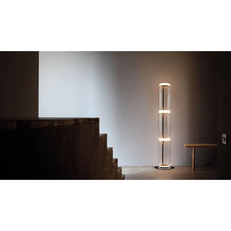 Lampadaire NOCTAMBULE FLOOR LOW CYLINDERS Noir FLOS