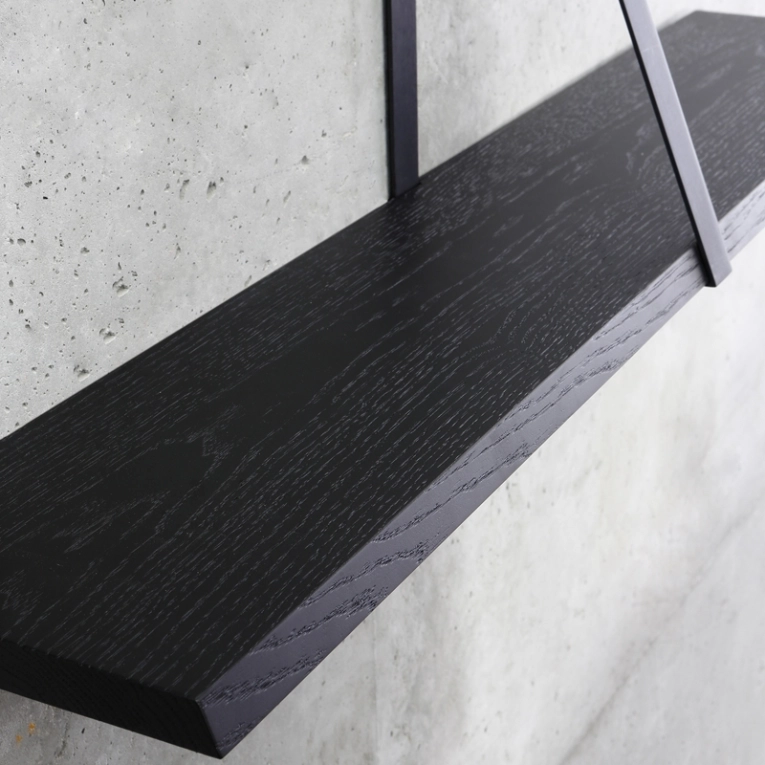 Etagère T-SQUARE support noir Chêne COEDITION