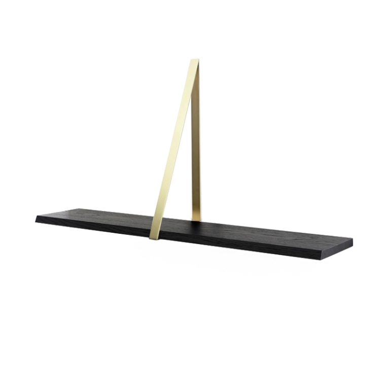 Etagère T-SQUARE support laiton Noir COEDITION