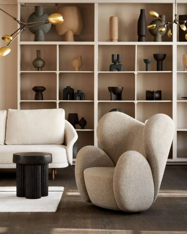 Table d'appoint guéridon GEAR Tall Terre NORR11