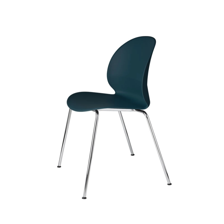 Chaise N02 RECYCLE 4 pieds Bleu foncé FRITZ HANSEN