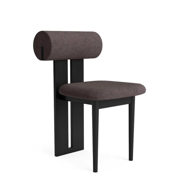 Chaise HIPPO Barnum Bouclé 11/ chêne noir NORR11