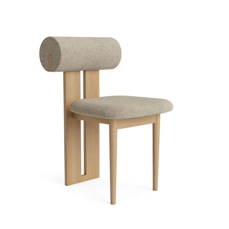 Chaise HIPPO Barnum Bouclé 03/ chêne naturel NORR11