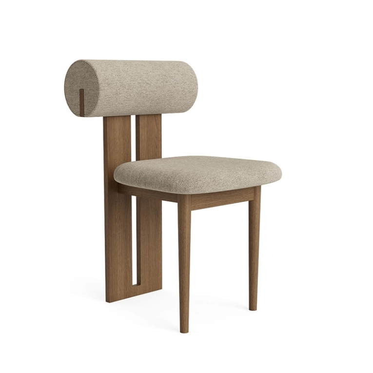 Chaise HIPPO Barnum Bouclé 03/ chêne fumé clair NORR11