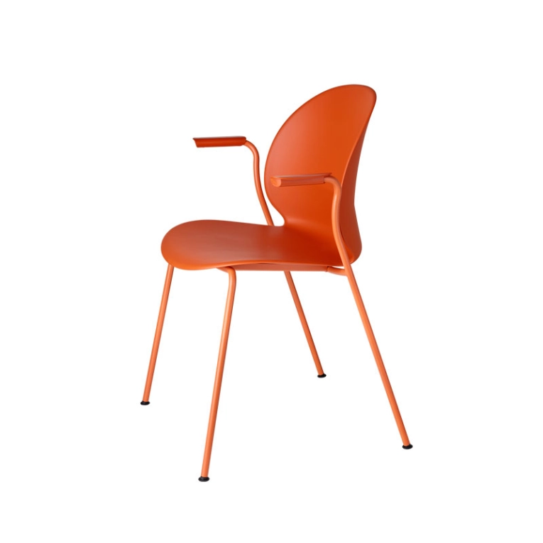 Chaise N02  RECYCLE avec accoudoirs Orange foncé FRITZ HANSEN