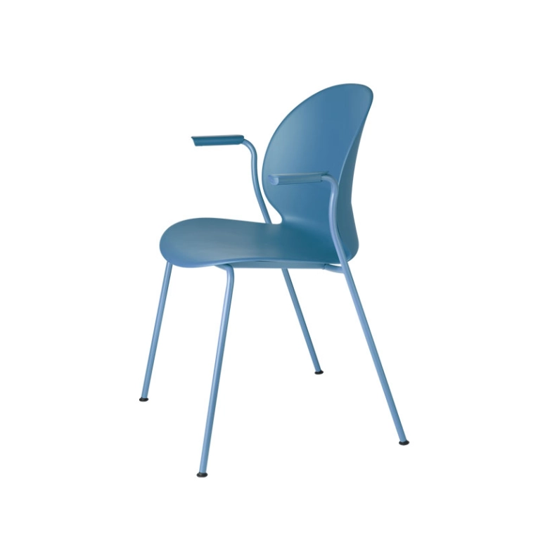 Chaise N02  RECYCLE avec accoudoirs Bleu clair FRITZ HANSEN