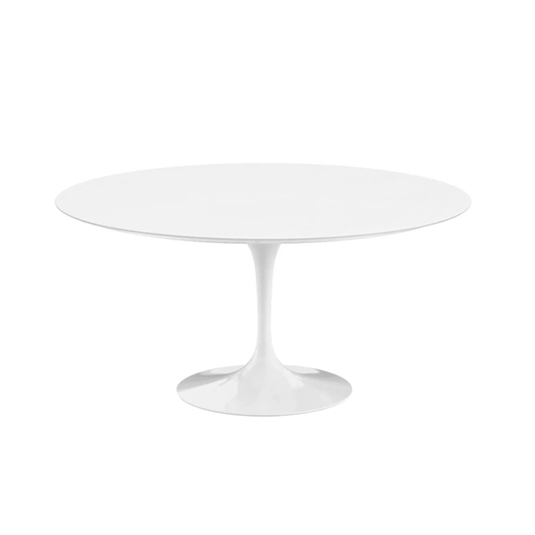 Table SAARINEN plateau stratifié Ø 152 Blanc KNOLL