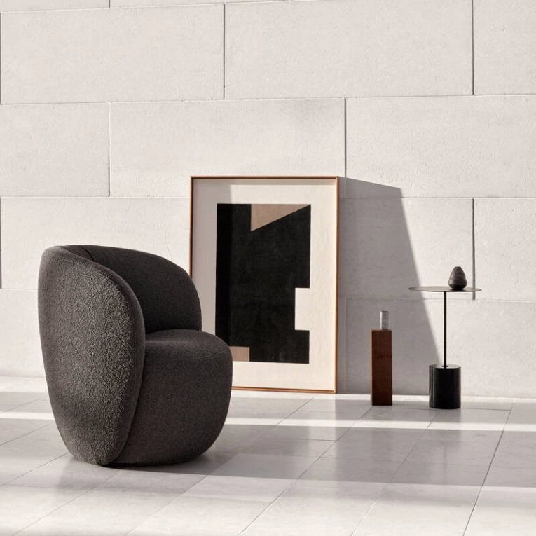 Table d'appoint guéridon CALIBRE HIGH Noir WENDELBO