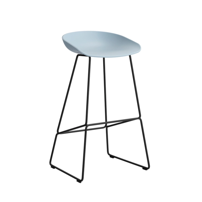 Tabouret haut ABOUT A STOOL AAS 38 H75 Slate blue HAY