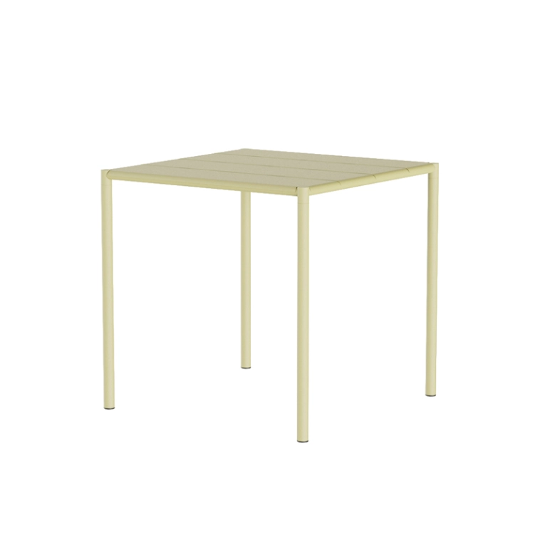 Table extérieur Table SINE 75,5x75,5 Jaune NINE