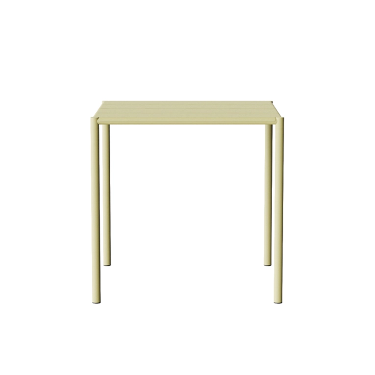 Table extérieur Table SINE 75,5x75,5 Jaune NINE