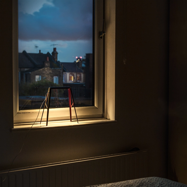 Lampe à poser BRIDGE 2 Rouge foncé FOSCARINI