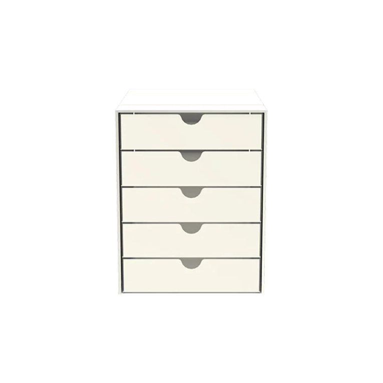 Petit rangement Boite USM INOS 5 tiroirs Blanc pur USM HALLER