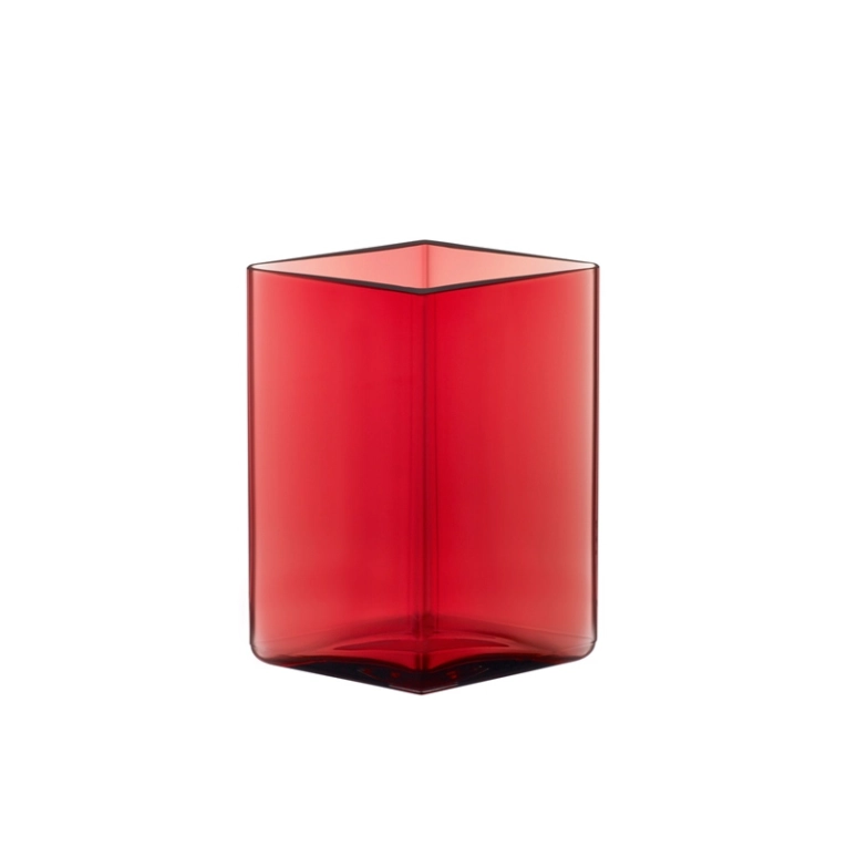 Vase Vase RUUTU L 11,5 x H 14 Rouge cranberry IITTALA