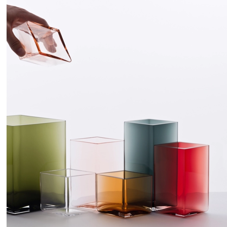 Vase Vase RUUTU L 11,5 x H 14 Rouge cranberry IITTALA