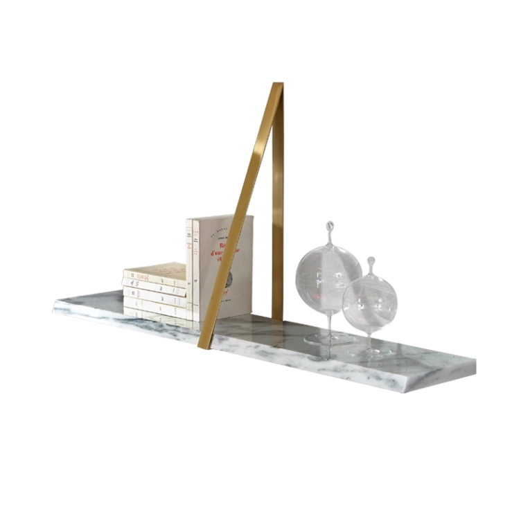 Etagère T-SQUARE marbre Laiton COEDITION