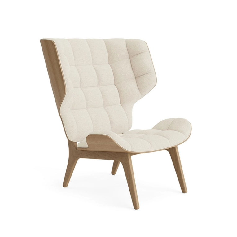 Fauteuil MAMMOTH Barnum Bouclé 24/ chêne naturel NORR11