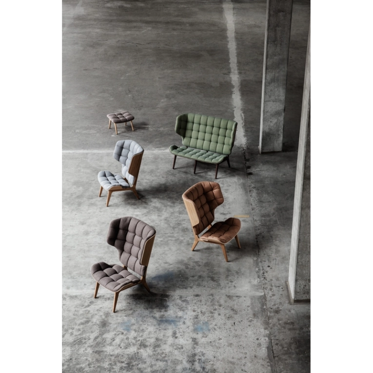 Fauteuil MAMMOTH Barnum Bouclé 24/ chêne fumé foncé NORR11