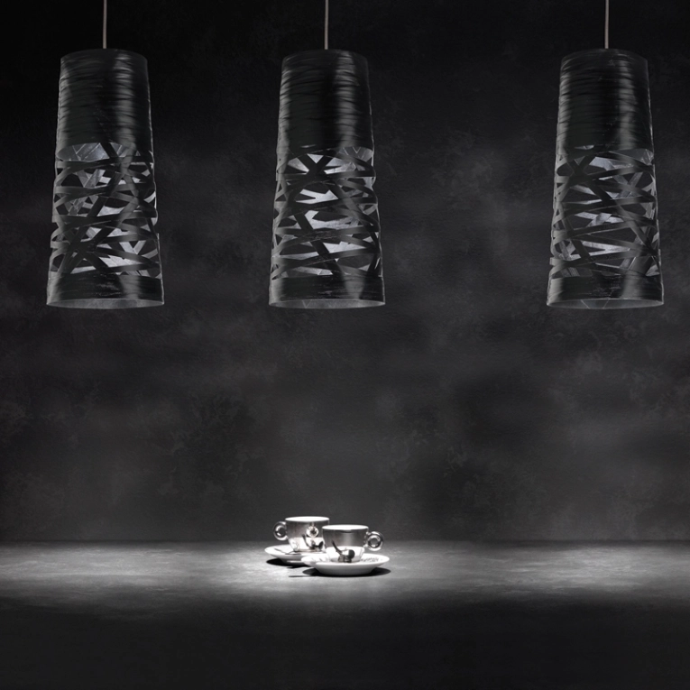 Suspension TRESS MINI Noir FOSCARINI