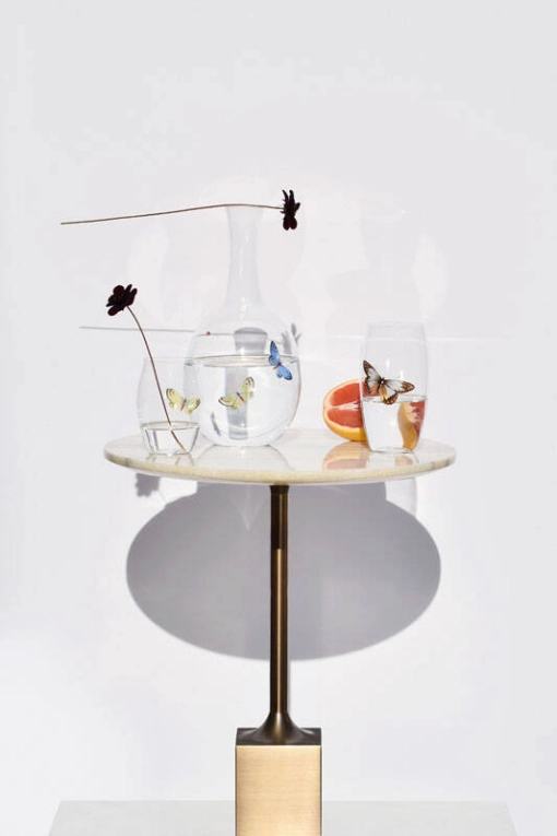 Table d'appoint guéridon MADISON AVENUE Marbre Onice Velluto MAN OF PARTS