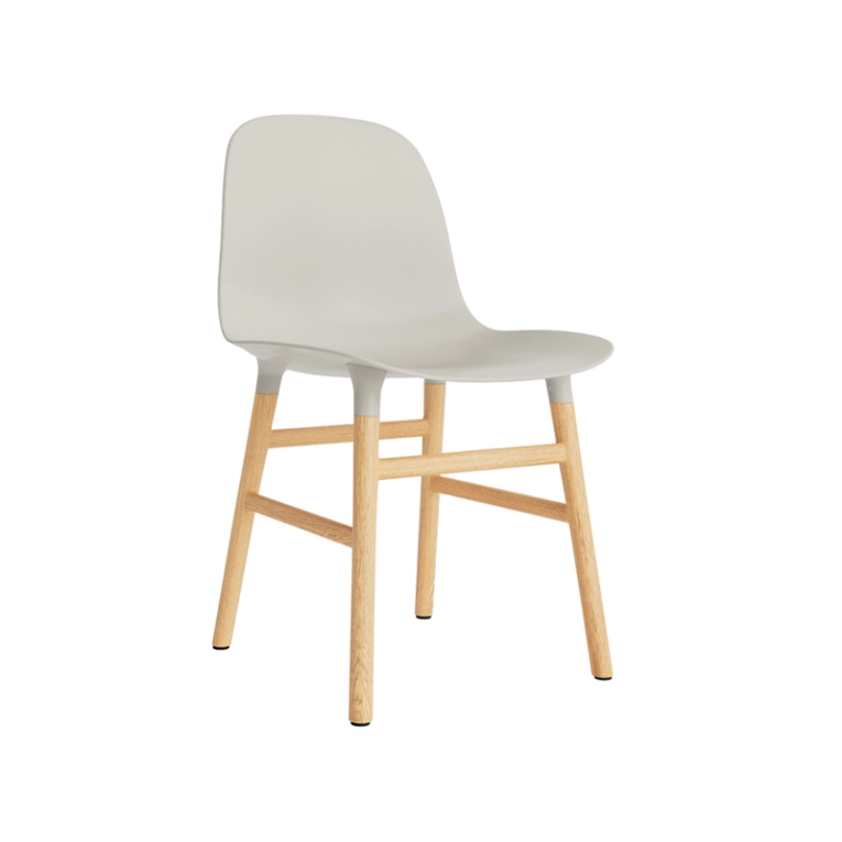 Chaise FORM CHAIR Gris clair Normann Copenhagen