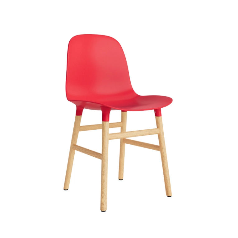 Chaise FORM CHAIR Rouge vif  Normann Copenhagen