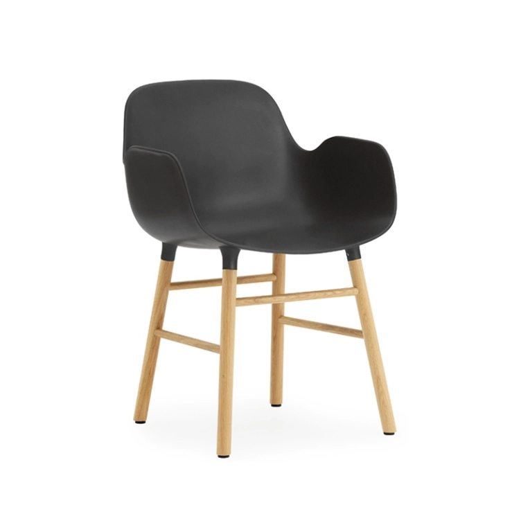 Chaise FORM ARMCHAIR Noir Normann Copenhagen