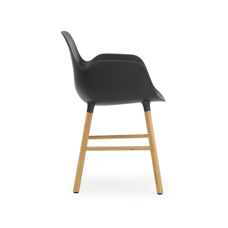 Chaise FORM ARMCHAIR Noir Normann Copenhagen