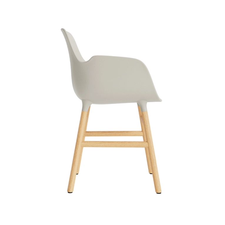 Chaise FORM ARMCHAIR Gris clair Normann Copenhagen