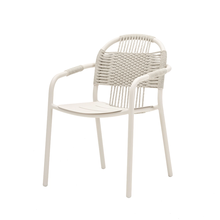 Chaise extérieur Chaise CLEO Blanc Dune VINCENT SHEPPARD
