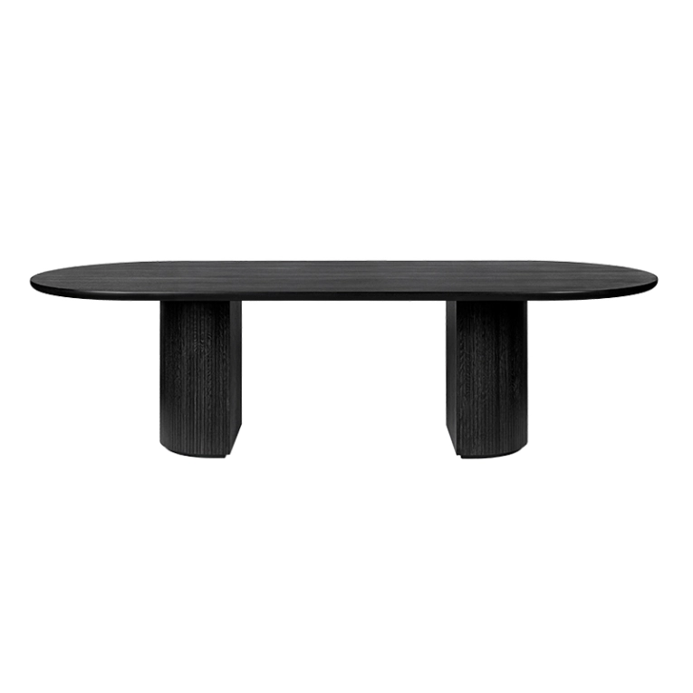 Table MOON DINING ELLIPTICAL Marron/noir GUBI