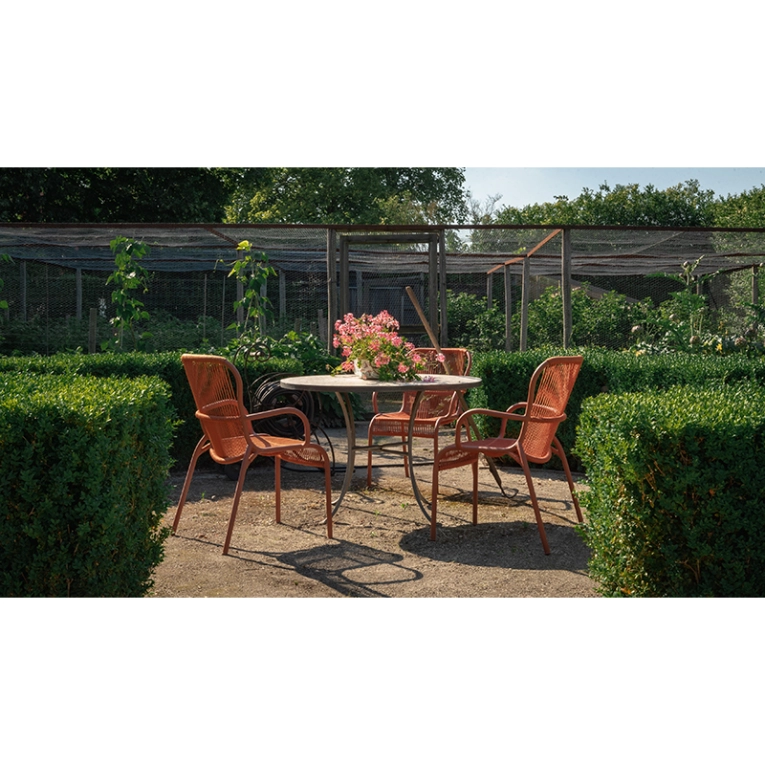 Chaise extérieur Petit fauteuil LOOP Terracotta VINCENT SHEPPARD
