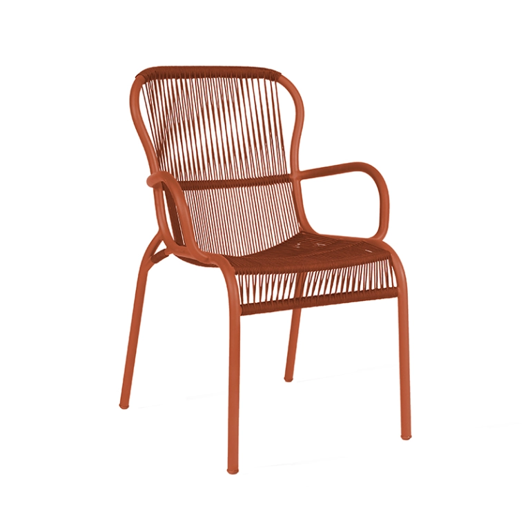 Chaise extérieur Petit fauteuil LOOP Terracotta VINCENT SHEPPARD
