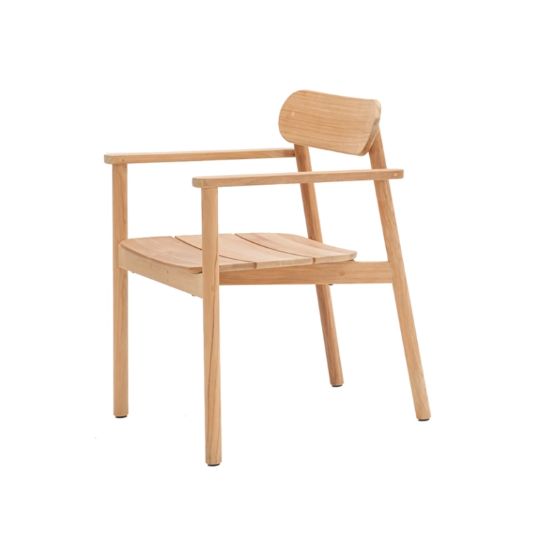 Chaise extérieur Petit fauteuil FREYA Teck VINCENT SHEPPARD