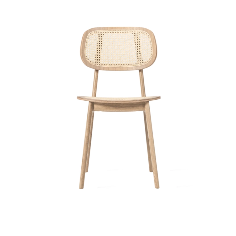 Chaise TITUS assise cannage Chêne naturel VINCENT SHEPPARD