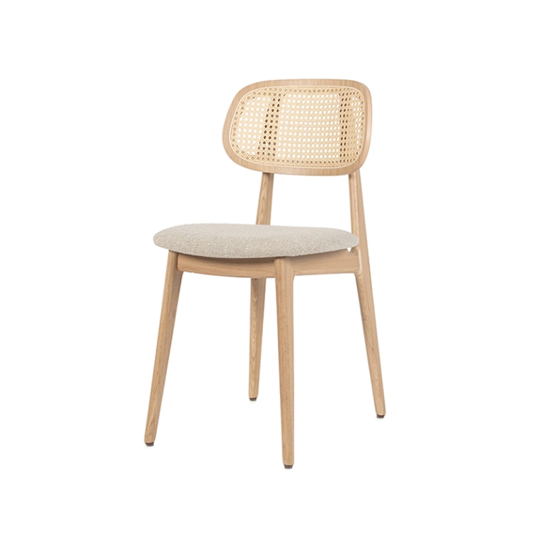 Chaise TITUS assise rembourrée Chêne naturel VINCENT SHEPPARD