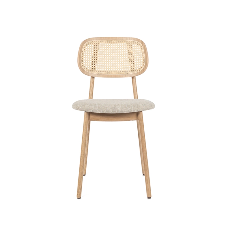 Chaise TITUS assise rembourrée Chêne naturel VINCENT SHEPPARD