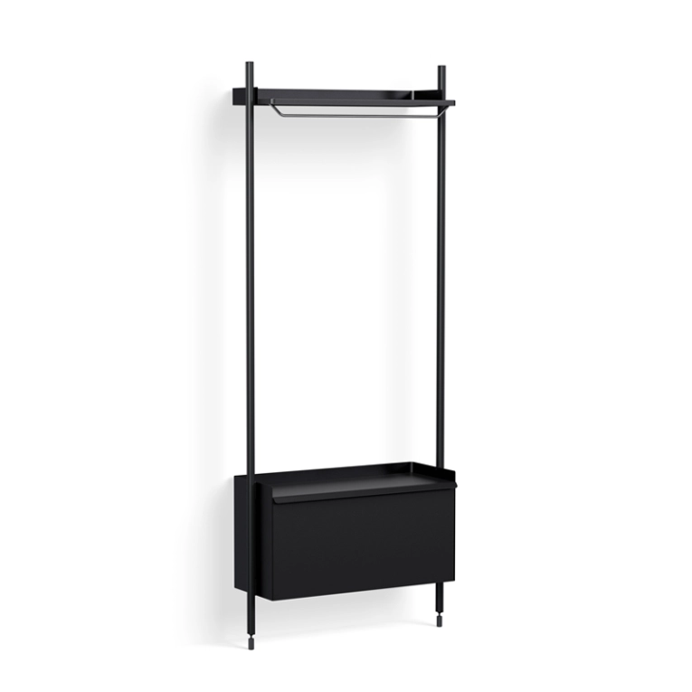 Meuble de rangement PIER SYSTEM 1001 Noir/ noir HAY