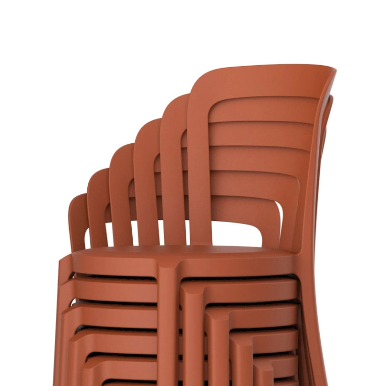 Chaise ON & ON Orange corail EMECO