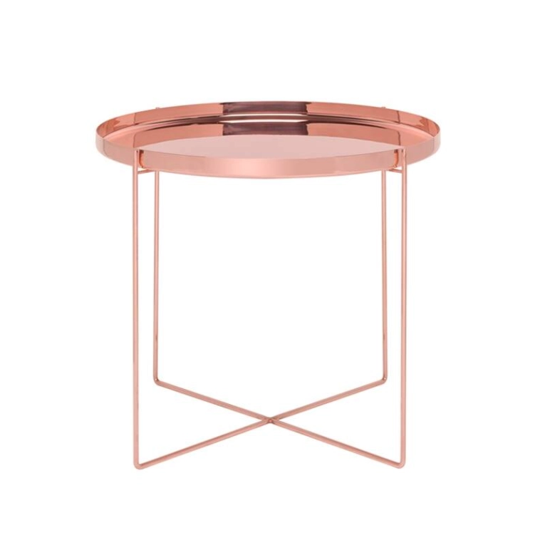 Table d'appoint guéridon CM05 HABIBI Ø 57 x H 47 Cuivre E15