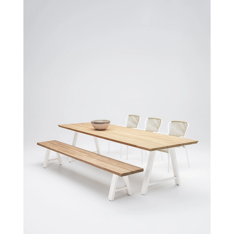 Banc extérieur Banc MATTEO Blanc Dune VINCENT SHEPPARD