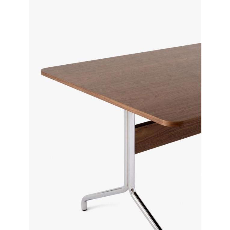 Table PAVILION AV24 Noyer/ chrome AND TRADITION