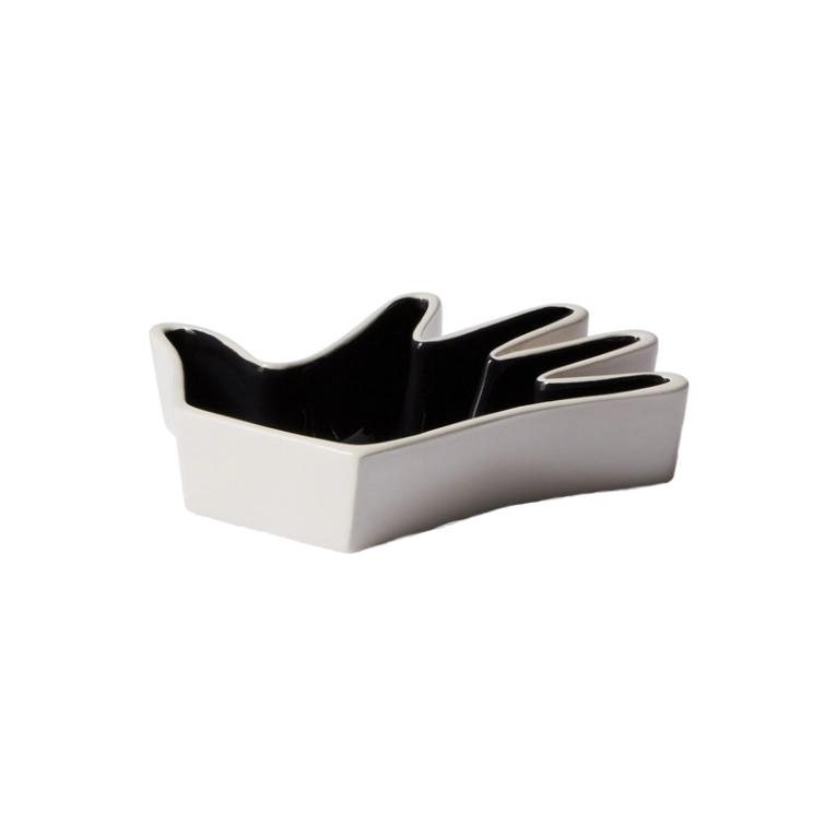 Petit rangement Vide-poche IMPRONTA MANO Noir et blanc CASSINA