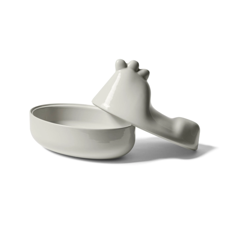 Plateau, plat Récipient TAAC CHICKEN Craie CASSINA