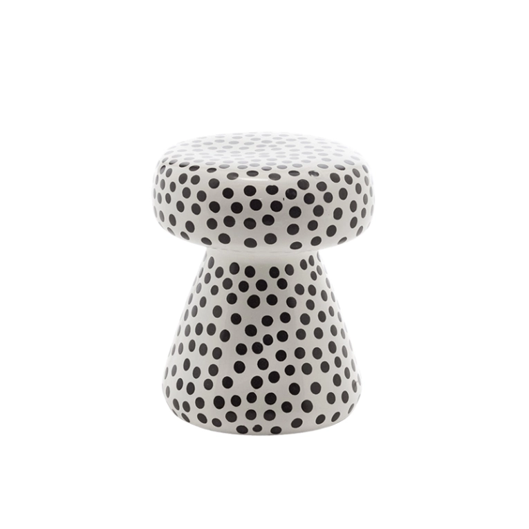 Table basse extérieur Guéridon INOUT 44 Pois noirs GERVASONI