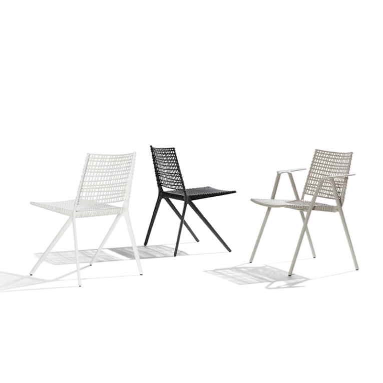 Chaise extérieur Chaise BRANCH avec accoudoirs Wengé TRIBU