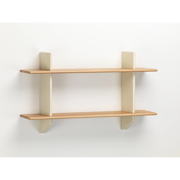 Etagère RAYONNAGE MURAL Chêne naturel/ Prouvé Blanc Colombe VITRA