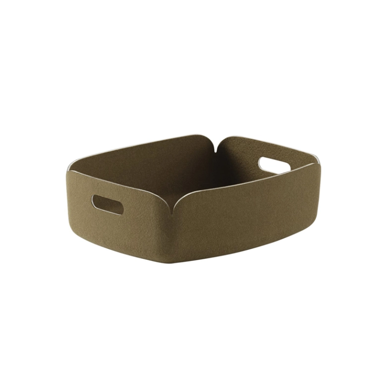 Petit rangement RESTORE TRAY Vert marron MUUTO