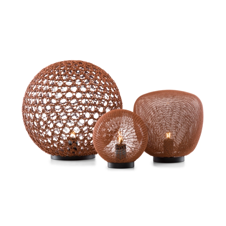 Lampe à poser MONSIEUR LEBONNET Ø 40 Brique TRIBU